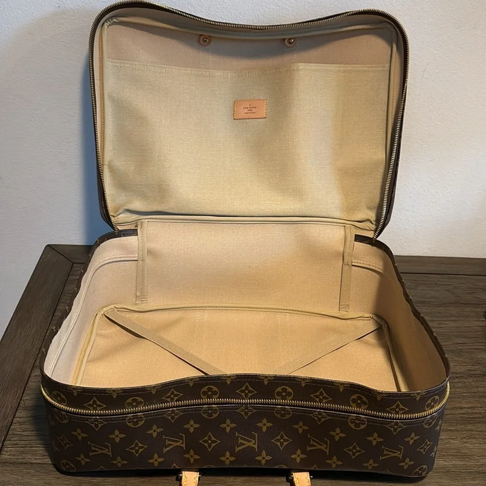 EUC [Louis Vuitton] Authentic Sirius 45 Travel Carryon Suitcase Bag Briefcase - Picture 10 of 16